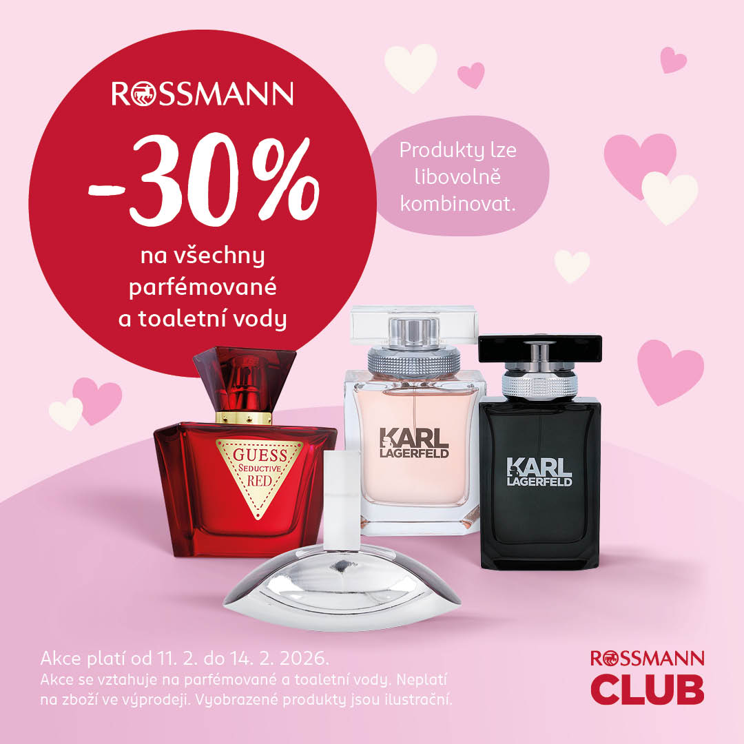 ROSSMANN - Akce 30 % na parfémy